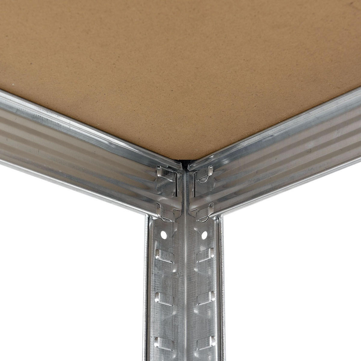 LAGERREGAL Basic verzinkt 180x90x40 cm (2er-Set) - Silberfarben, Metall (90/180/40cm) - Juskys