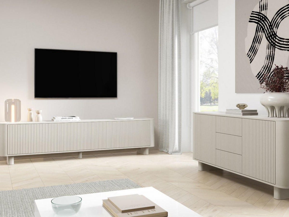 KOMMODE Kaschmir AKARI - Kaschmir, Holzwerkstoff (150/70/40cm) - Compleo24