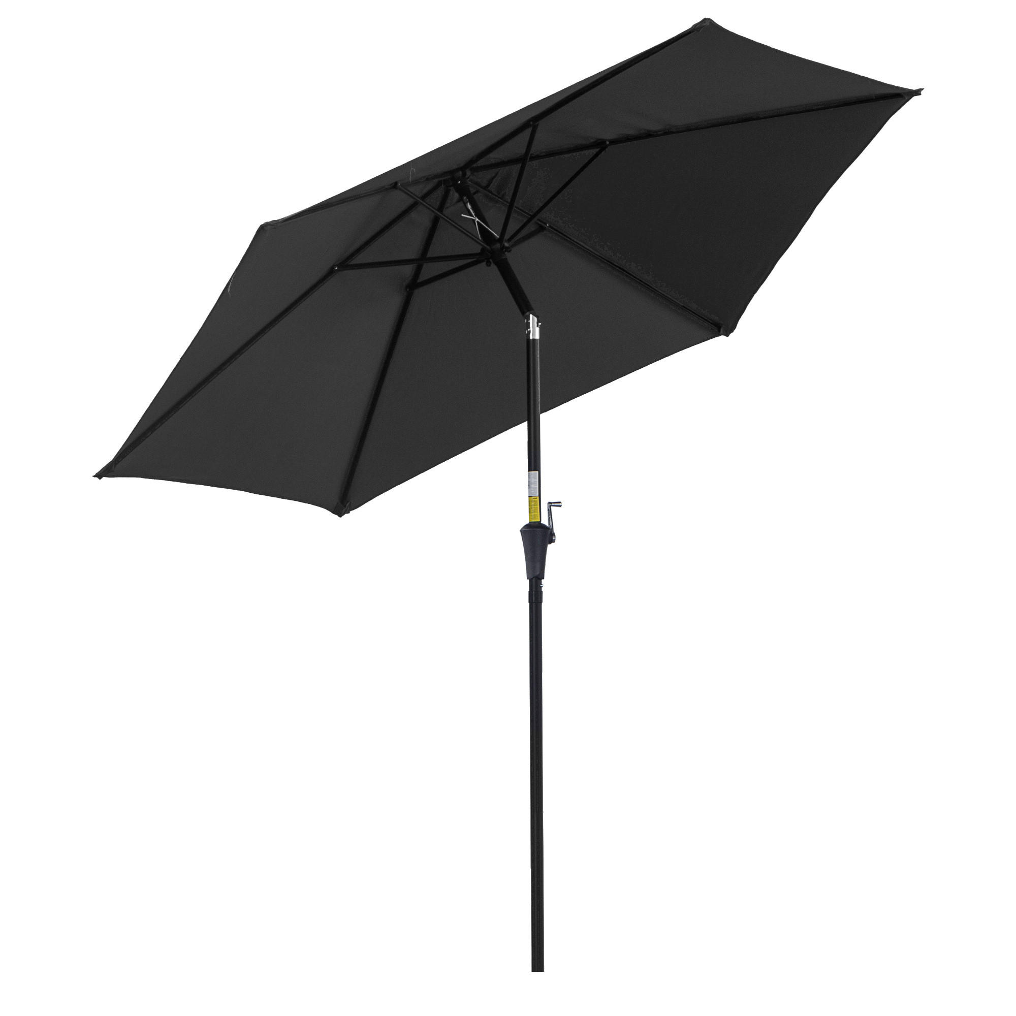 SONNENSCHIRM DE-11491 Ø260/235 cm Schwarz - Schwarz, Metall (260/260cm) - ComfortXL