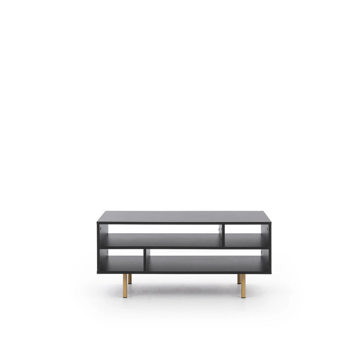 COUCHTISCH Nubia 100 x 60 Schwarz - Goldfarben/Schwarz, Holzwerkstoff/Metall (60/100/45cm) - Ravio