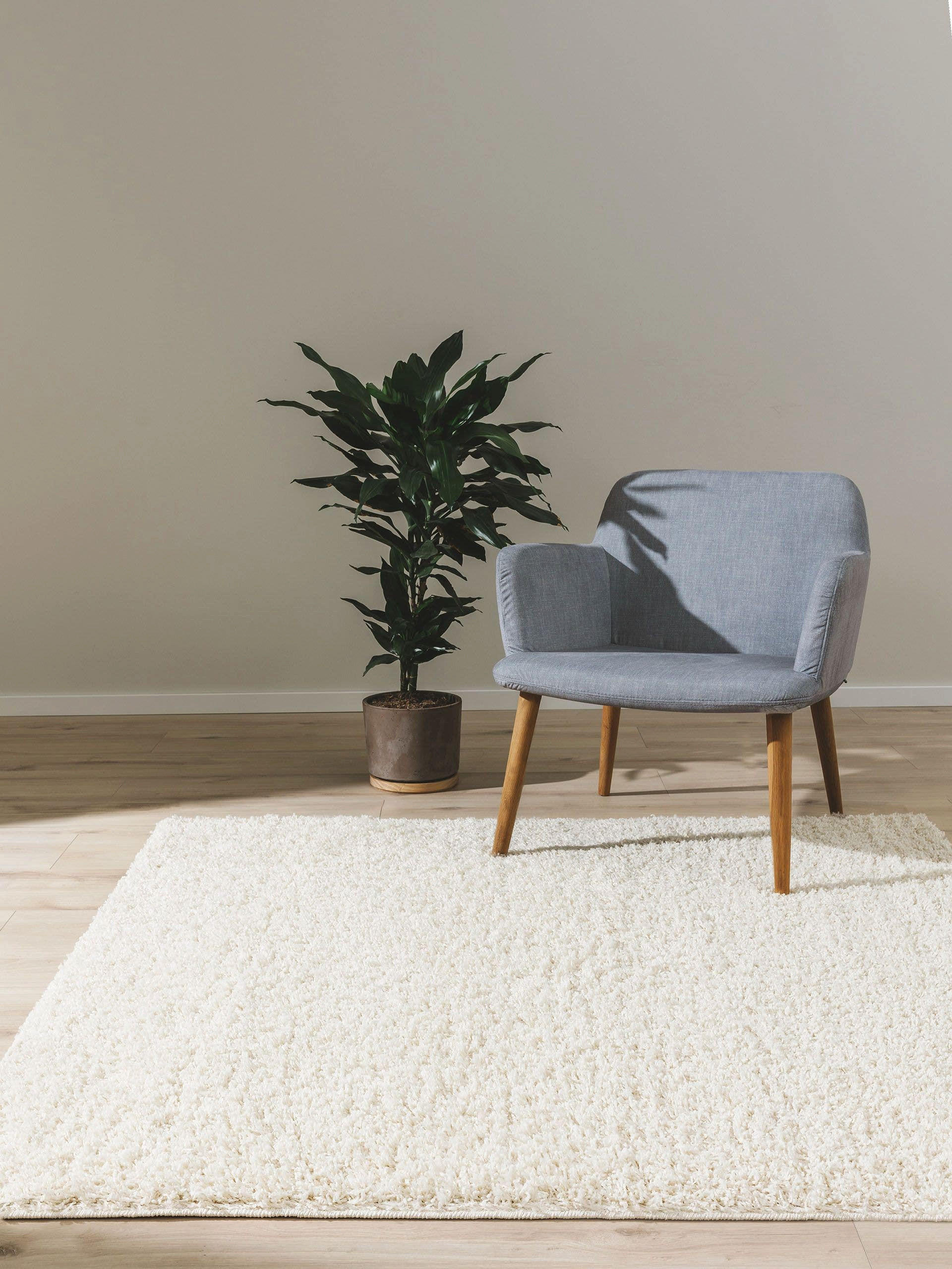 HOCHFLORTEPPICH Soho Cream 200x200 cm - Creme, Kunststoff (200/200cm) - benuta