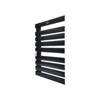 HANDTUCHTROCKNER Schwarz mit Elektrosystem und Wandhalterung 500 W - Schwarz, Metall (55/91/6cm) - Purline