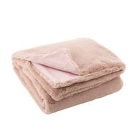 PLAID CUTIE - Textilwaren - Hellrosa - 180/130/3 cm - Hellrosa, Textil (130/180cm) - J-Line