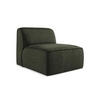 SOFAELEMENT Strukturstoff Grün - Schwarz/Olivgrün, Holzwerkstoff/Kunststoff (80/70/102cm) - Makamii