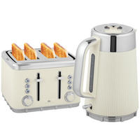TOASTER mit Wasserkocher DE-07926 Creme - Creme, Metall (15.5/25.5/21.2cm) - ComfortXL