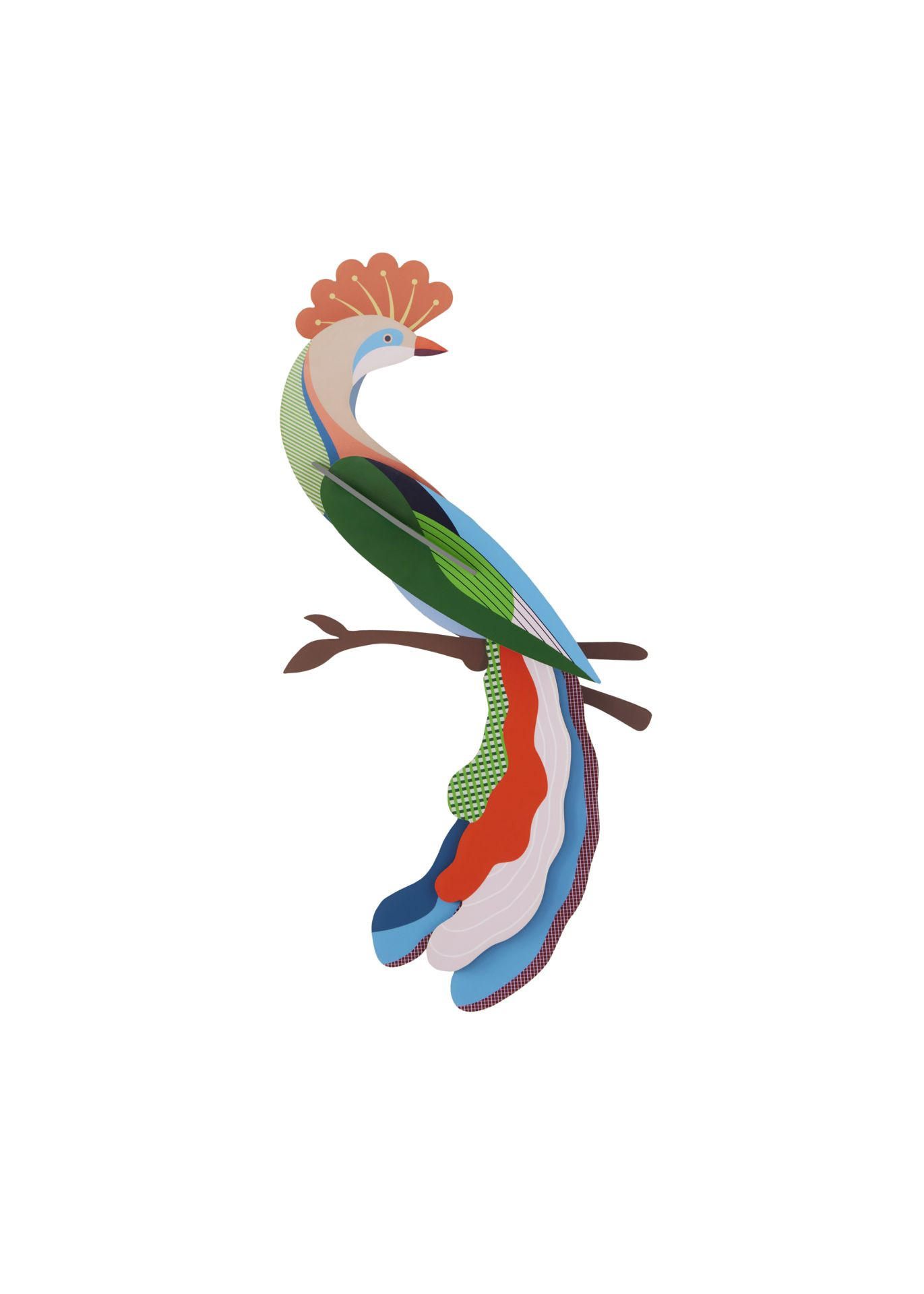 WANDDEKO Regenbogen-Majestät 5/16.5 cm - Multicolor, Wellpappe (5/16.5/34cm) - KUNSTLOFT