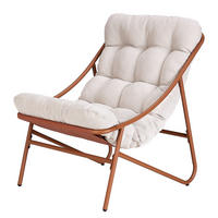 SESSEL Cozy Town mit Kissen - Stahl/PVC/Polyester - Grün - Hellbraun, Kunststoff/Metall (85/95/66cm) - Butlers