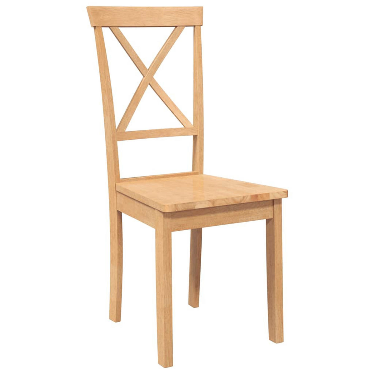 ESSZIMMERSTÜHLE 2 Stk. Massivholz Gummibaum 42.5*53.5*94cm - Braun, Holz (42.5/94/53.5cm) - ZMH
