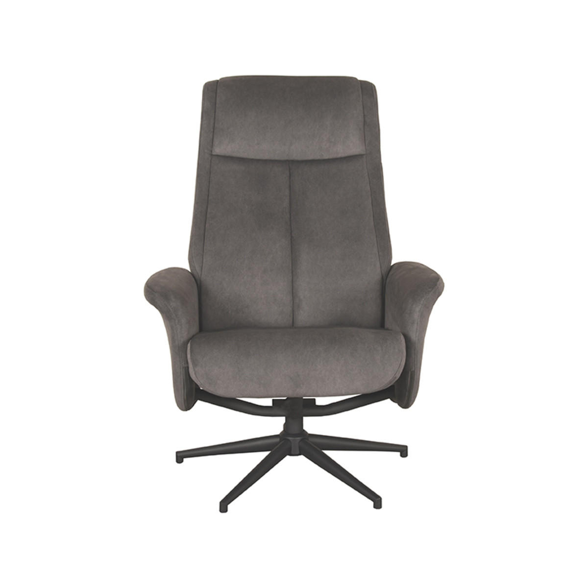BERGEN Sessel Anthrazit 76/77/105 cm - Anthrazit, Textil (77/105/76cm) - LABEL51