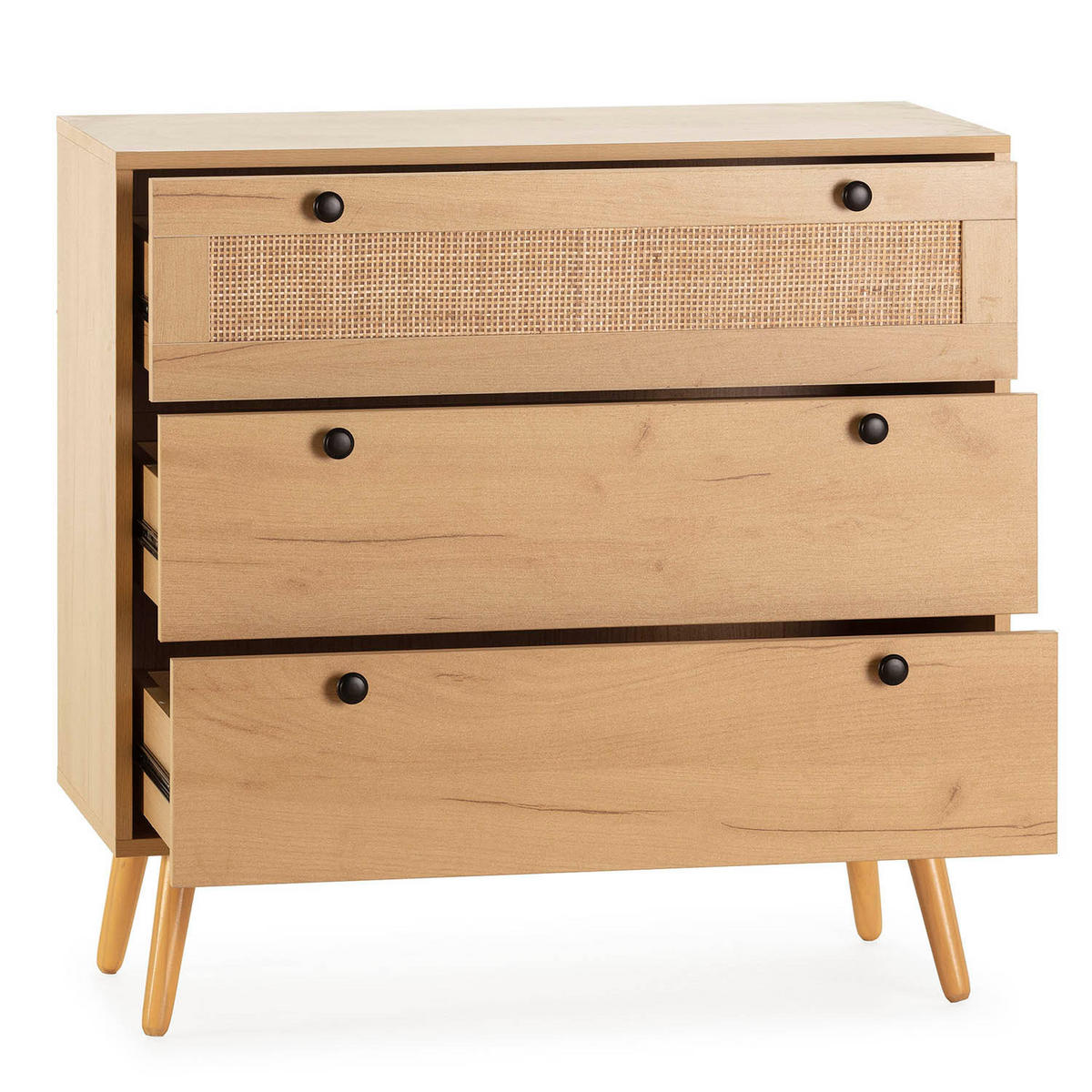 KOMMODE 80/77/39 Bella Eiche - Honigeiche, Holzwerkstoff (80/77/39cm)