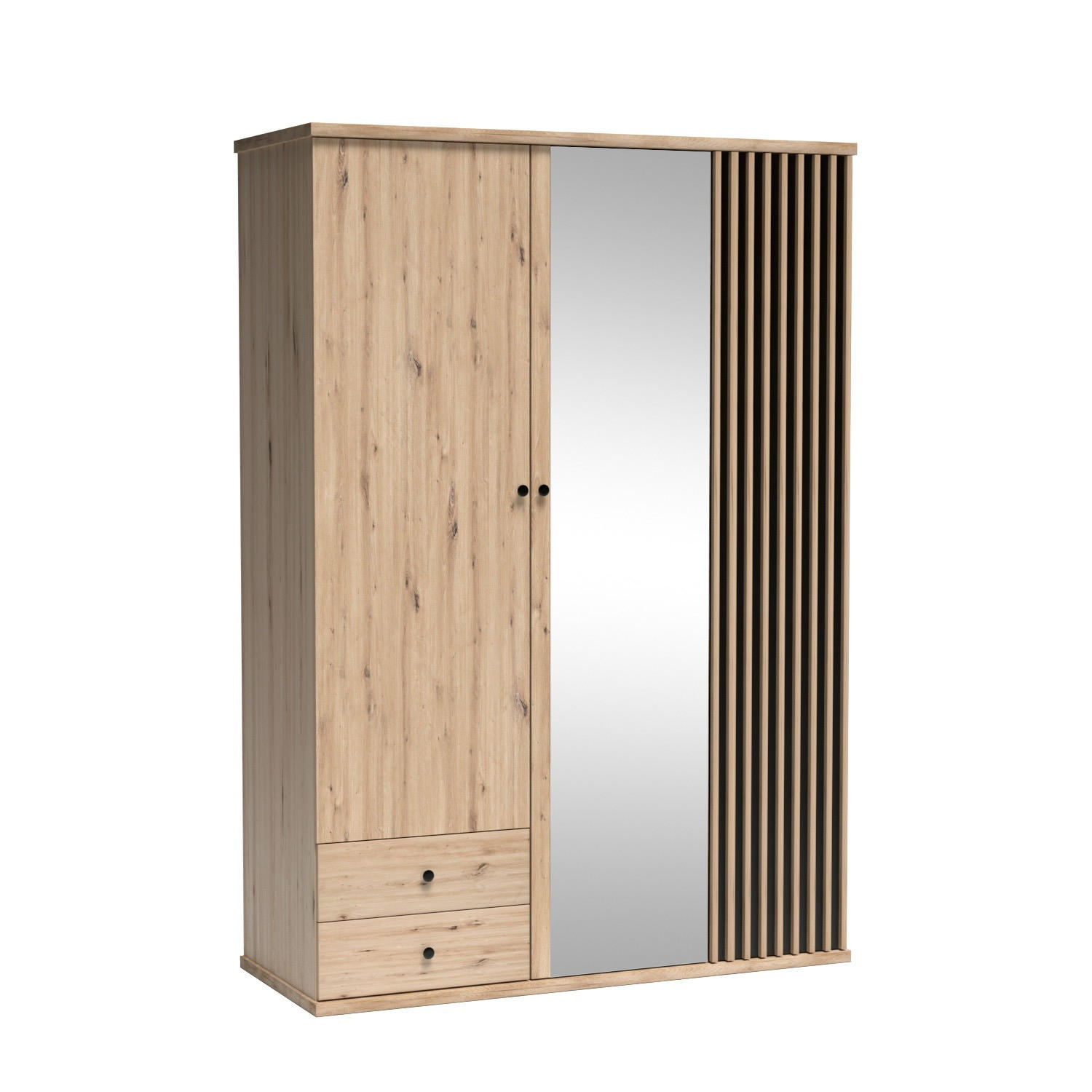 KLEIDERSCHRANK Cali C-23 Artisan 150 cm - Eiche Artisan, Holzwerkstoff (150/213/60cm)