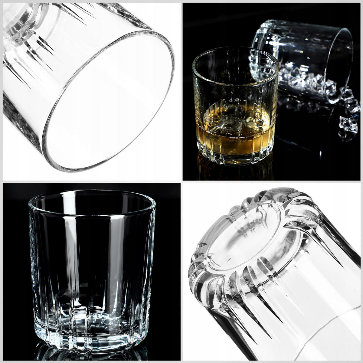 KADAX Gläser 280 ml Set mit 6 Gläsern für Whiskysaft - Transparent, Glas (0.28L) - KADAX