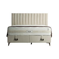 POLSTERBETTSET Eclipse 160x200 Creme - Creme, Textil/Metall (160/200cm) - Villa Möbel
