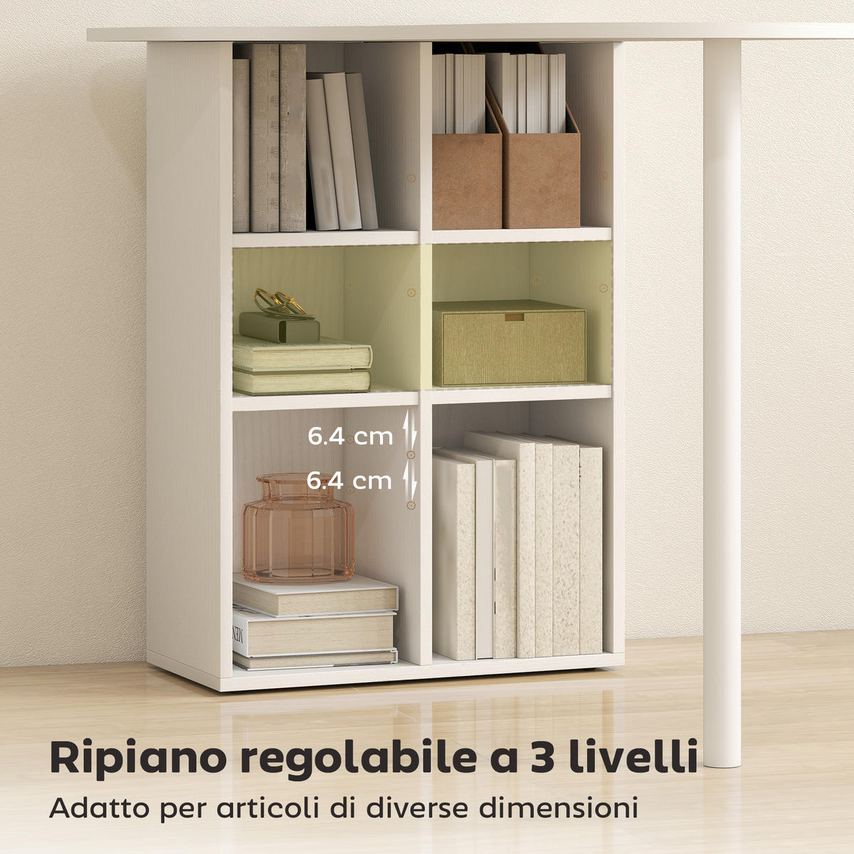 BÜROTISCH Weiß 1 Stück - Weiß, Holzwerkstoff (59/100/75.5cm) - GiPP