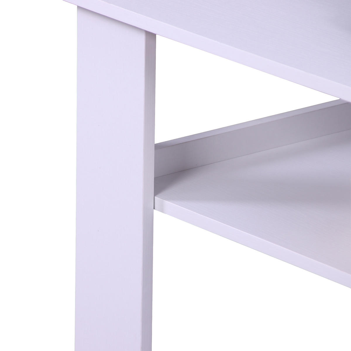 COUCHTISCH - Weiß, Holzwerkstoff (50/100/43.5cm) - Relaxdays