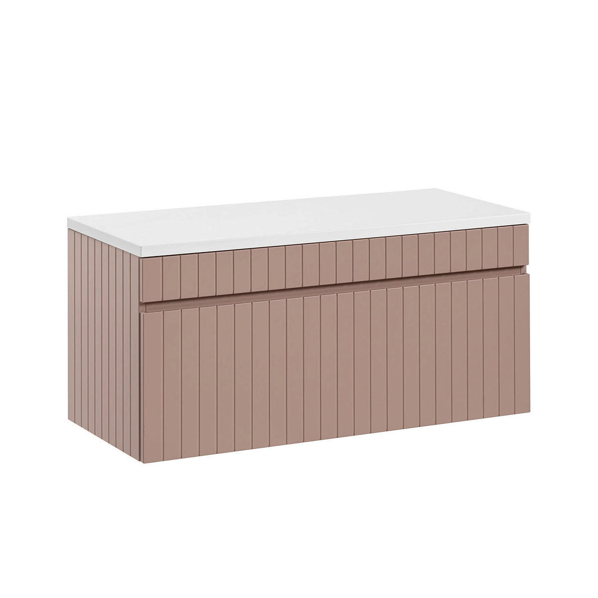 WASCHTISCHUNTERSCHRANK 100.4cm Zelie Rose - Pink, Holzwerkstoff (100.4/48/46cm) - Petits-meubles