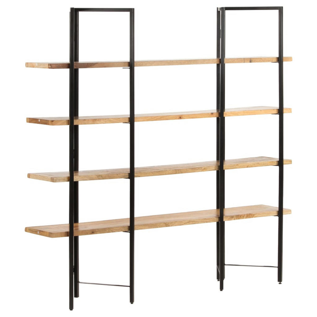 BÜCHERREGAL Mit 4 Regalböden 160/35/160 Cm Mango Massivholz - Braun, Holz (160/160/35cm) - vidaXL