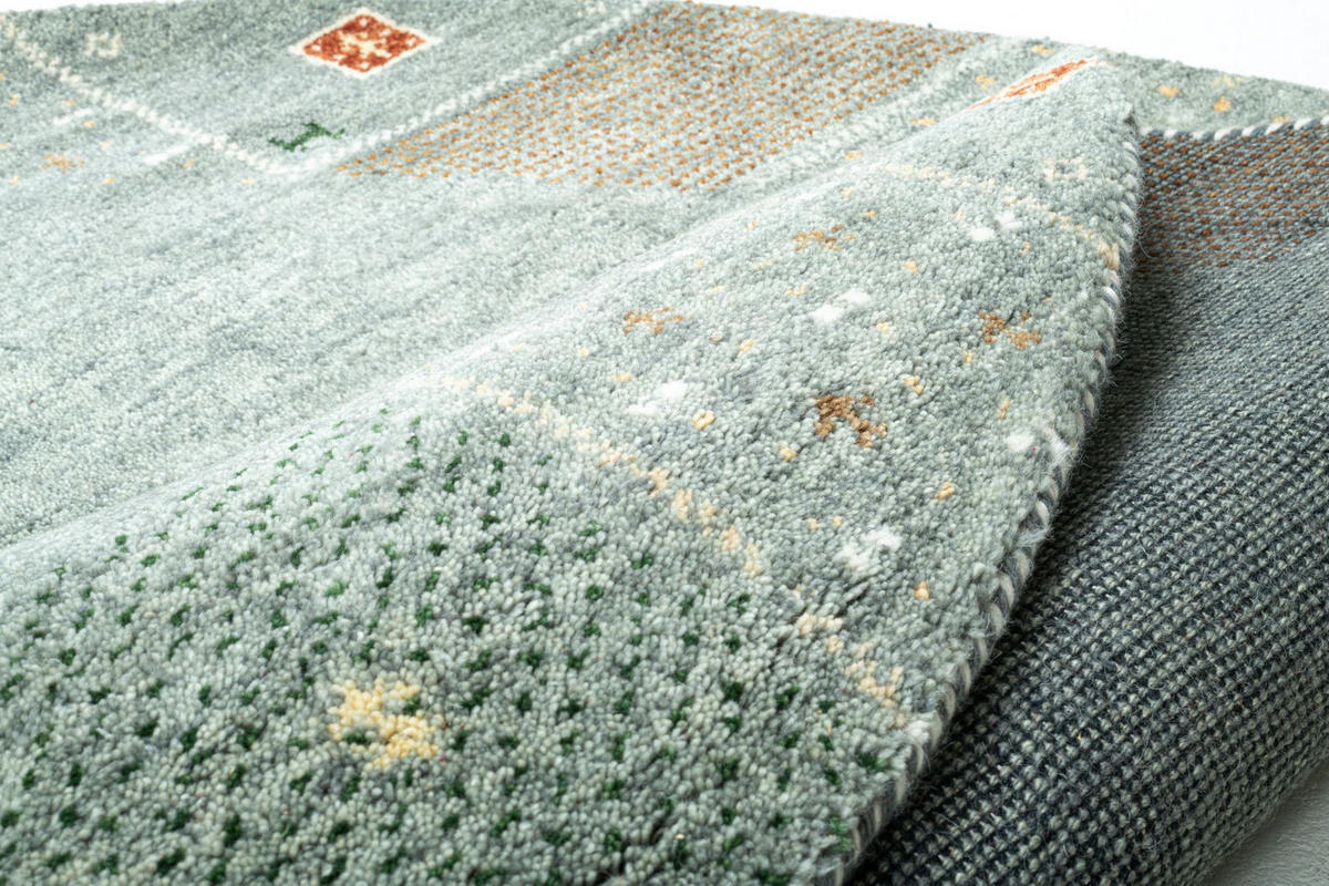 HANDKNÜPFTEPPICH Denver 190x190 cm - Grau, Textil (190/190cm) - THEKO
