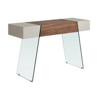 KONSOLE Rechteckig Walnuss , Grau 120/40/73 cm - Nussbaumfarben/Grau, Holz (40/120/73cm) - ANGEL CERDA