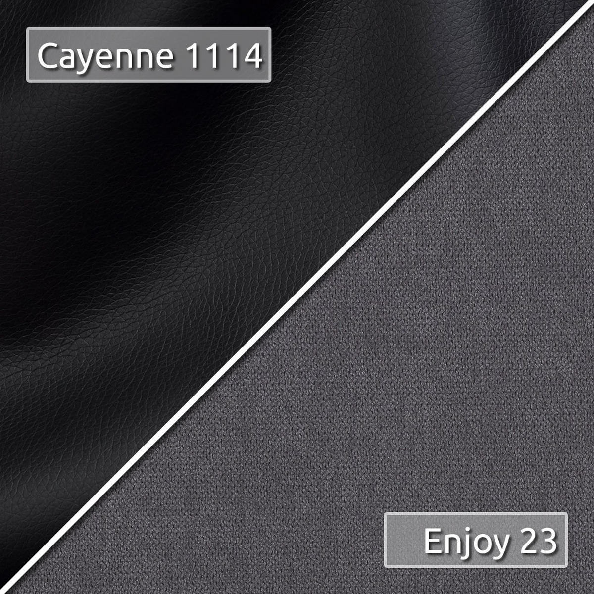 WOHNLANDSCHAFT Beno - Schwarz, Holz/Textil (298/80/142cm) - Sofnet
