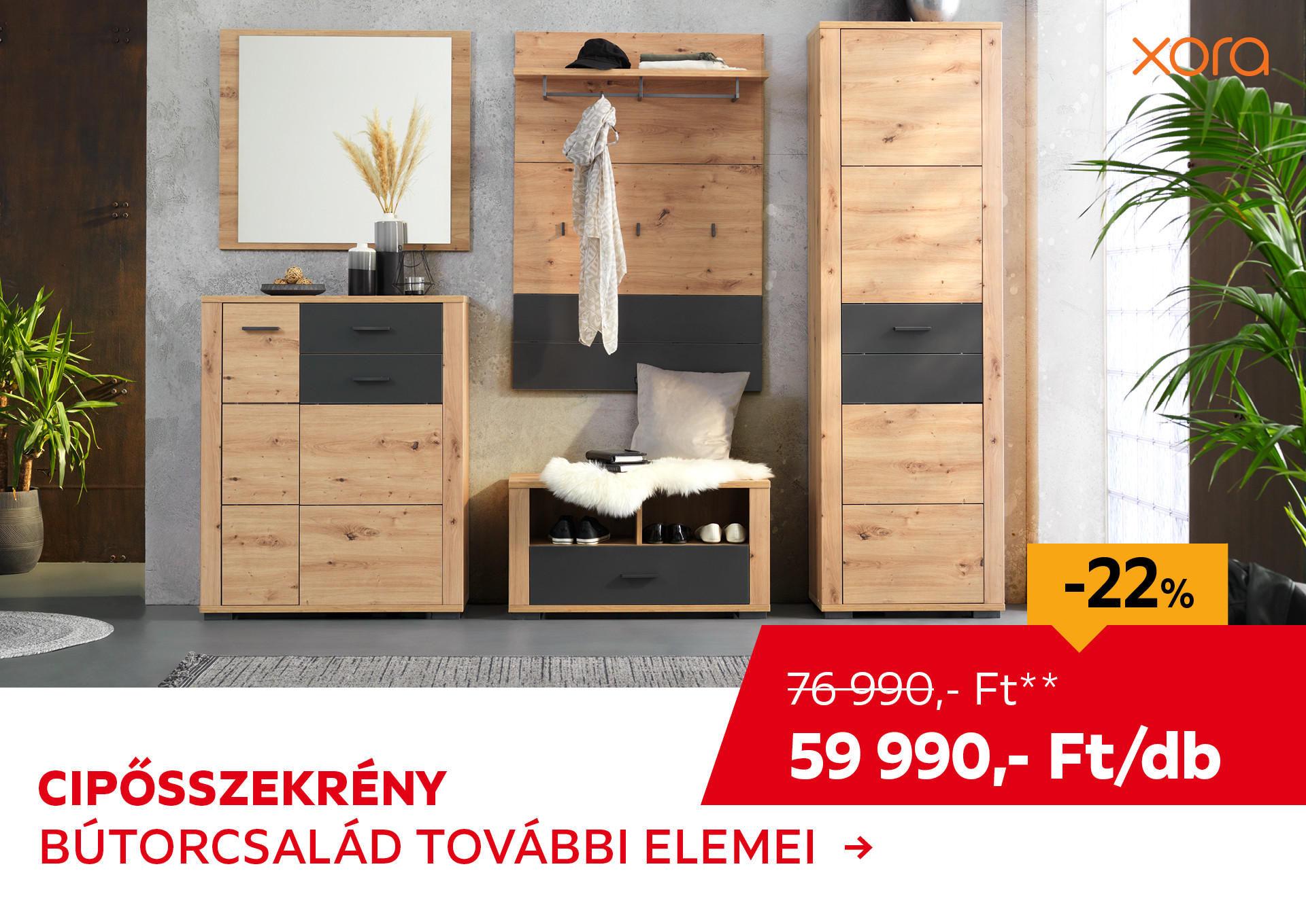 CIPŐSSZEKRÉNY Kiemelt termék 76990 Ft.- helyett 59990 Ft.-