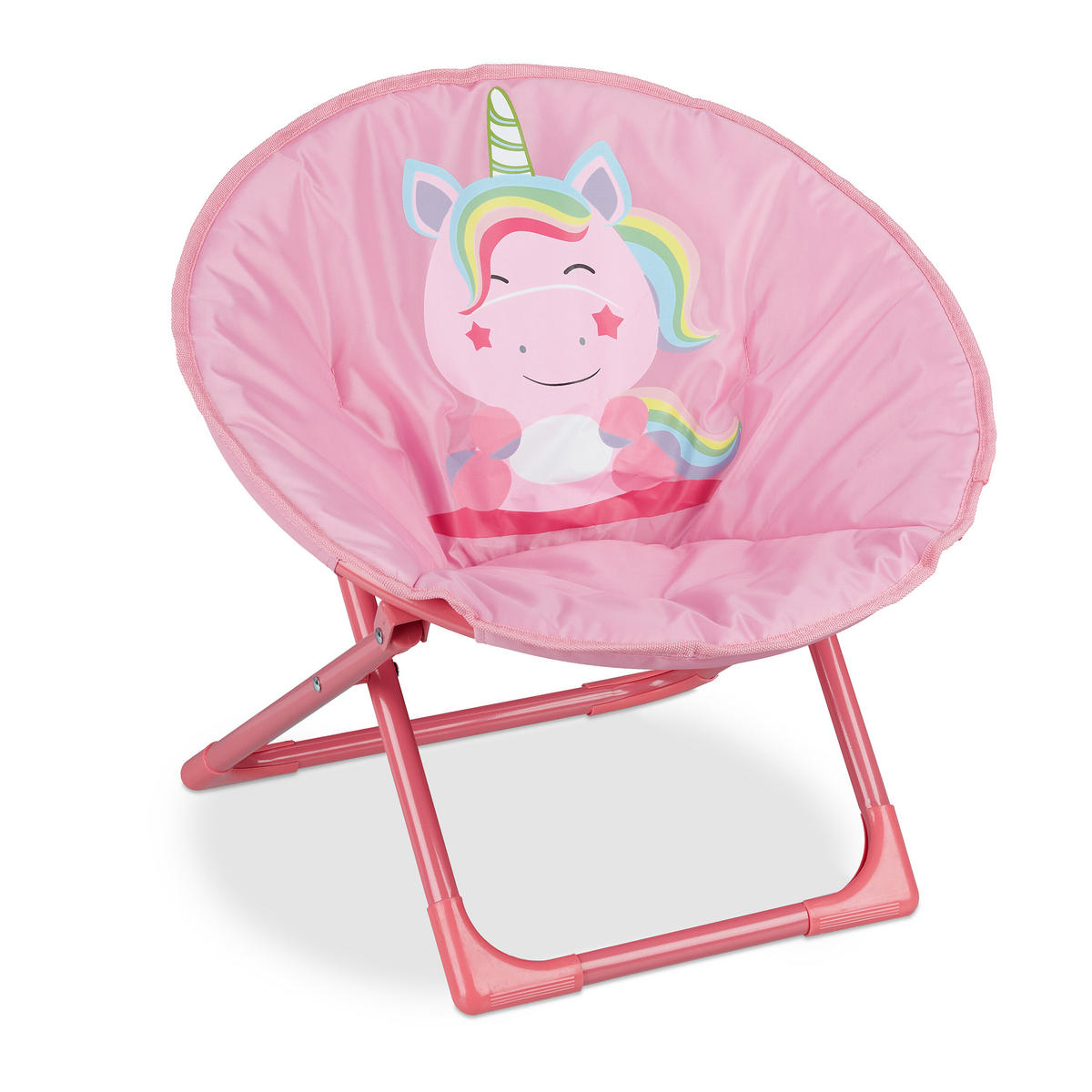 KINDERSTUHL Moonchair - Pink, Kunststoff/Textil (50/47/48cm) - Relaxdays
