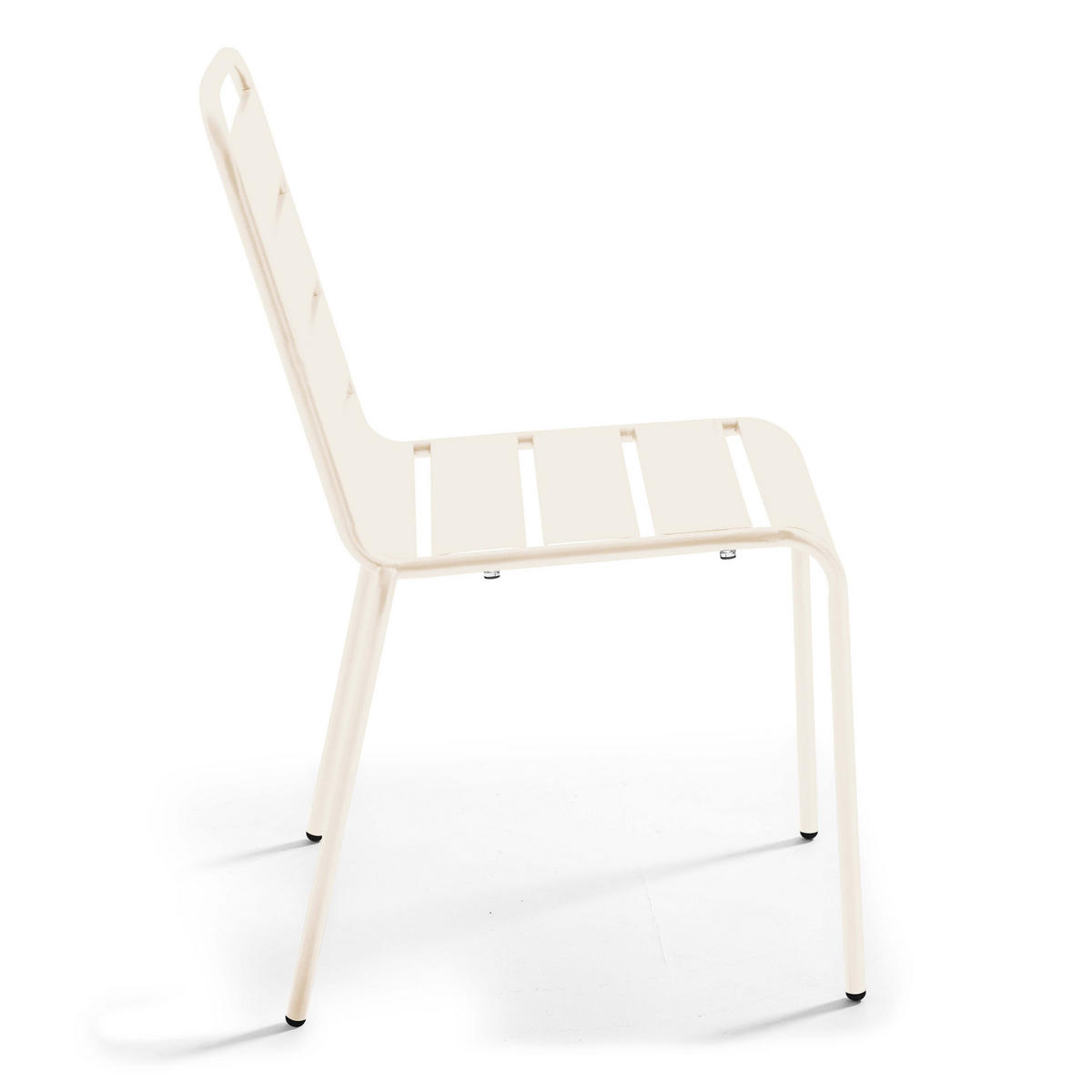 GARTENSET 9-tlg, Grau/Elfenbeinfarbe - Beige, Metall - Oviala