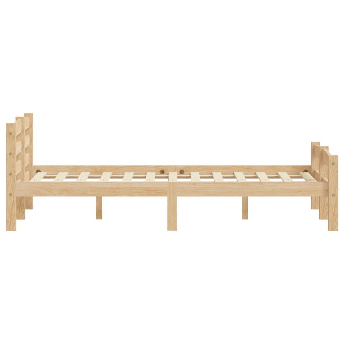 MASSIVHOLZBETT Kiefer 120/200 Cm - Braun, Holz (120/200cm) - vidaXL