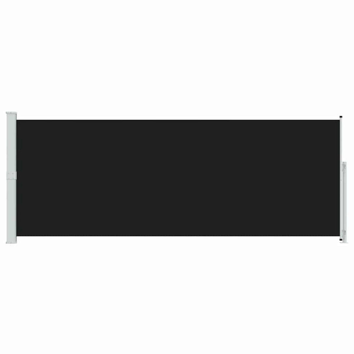 SEITENMARKISE Ausziehbar 180x500 cm Schwarz - Schwarz, Textil (500/180/500cm) - furnicato