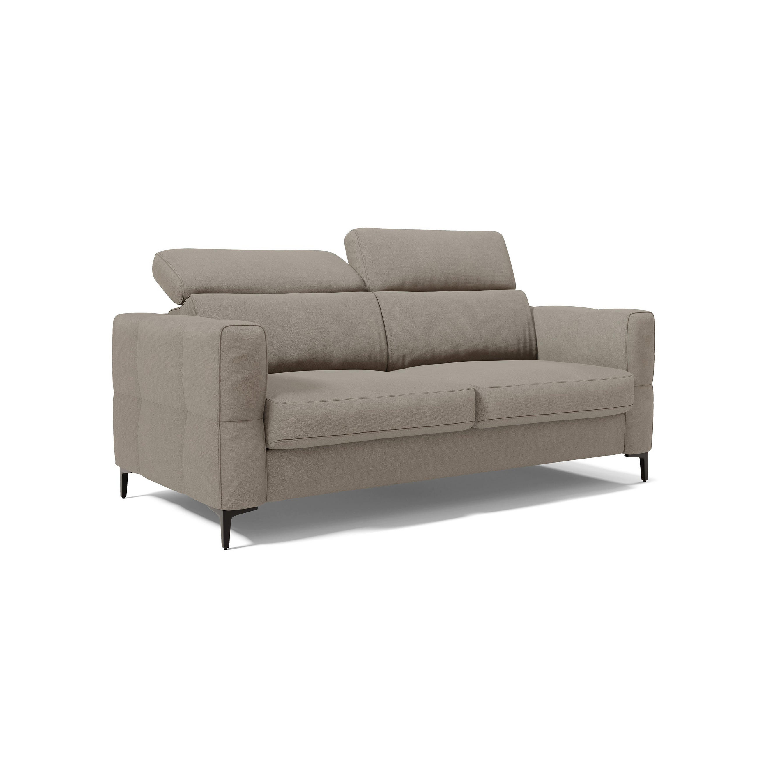 SCHLAFSOFA Gardenia - Beige, Metall (218/88/94cm) - Divani.store