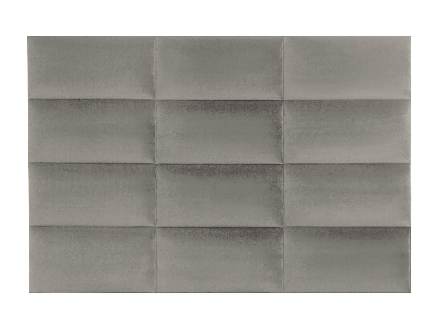 WANDPANEEL Bettkopfteil - Samt - 180 cm - Taupe - BONTE - Braun, Textil (180/120/5cm) - Pascal Morabito