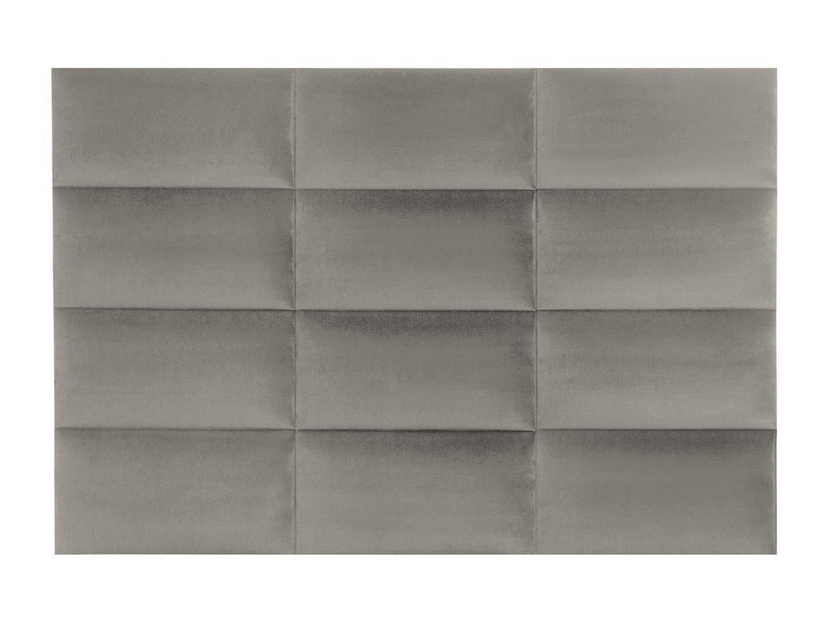 WANDPANEEL Bettkopfteil - Samt - 180 cm - Taupe - BONTE - Braun, Textil (180/120/5cm) - Pascal Morabito