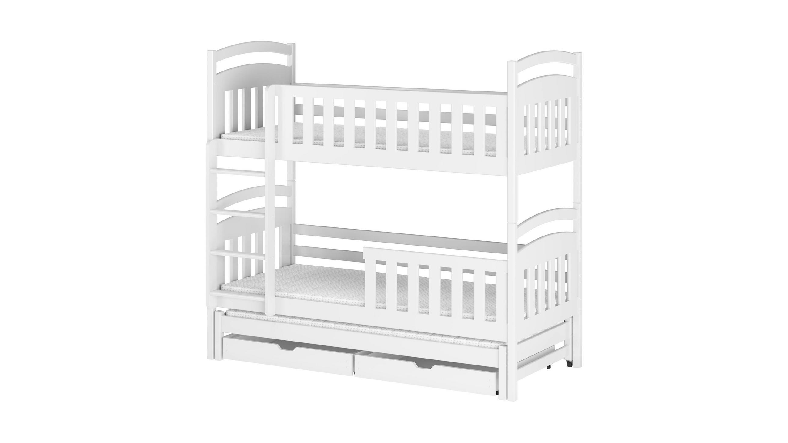 ETAGENBETT WEIß - Weiß, Holz (90/200cm) - FURNLUX