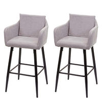 BARHOCKER Grau 2er-Set - Grau, Textil (54/105/53cm) - MCW