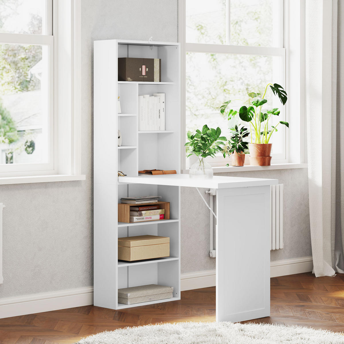 BÜROTISCH Weiß 1 Stück - Weiß, Holzwerkstoff (51/153/98cm) - GiPP