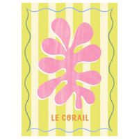 POSTER Melissa Donne - Le Corail Lemon/Cream - Multicolor, Papier (30/40/0.1cm) - Poster&Frame