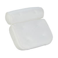 BADEWANNENKISSEN - Weiß, Kunststoff/Textil (43/36cm) - Relaxdays