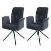 ESSZIMMERSTUHL Grau 2er-Set - Grau, Textil (70/94/60cm) - MCW