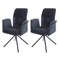ESSZIMMERSTUHL Grau 2er-Set - Grau, Textil (70/94/60cm) - MCW