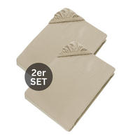 SPANNBETTLAKEN BASIC 2er Set - Beige, Textil (150/200cm) - Schöner Wohnen