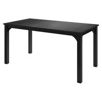 ESSTISCH Focus 160 - Schwarz, Holzwerkstoff/Metall (90/160/76cm) - MIRJAN24