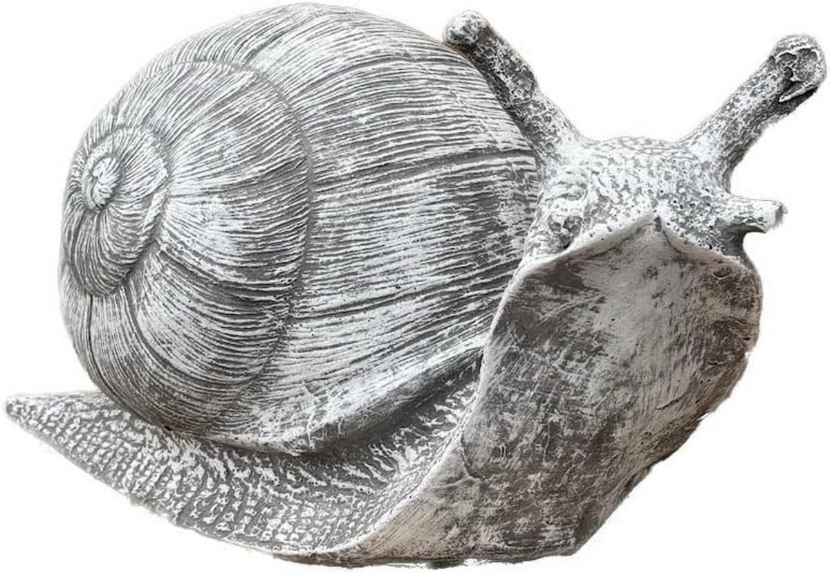 STEINFIGUR große Schnecke, frostfest, massiv - Grau, Stein (43/24/24cm) - stoneandstyle
