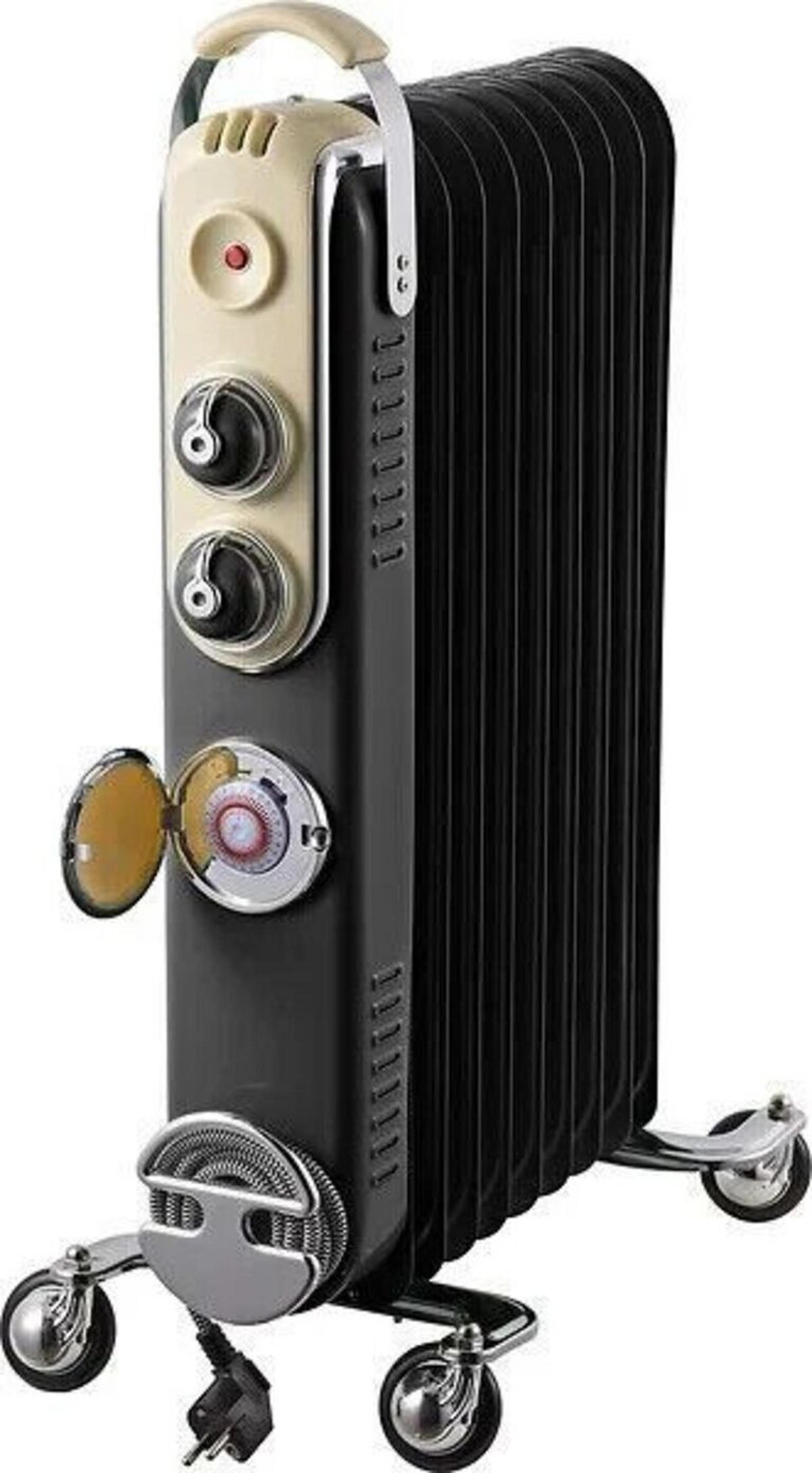 ELEKTROHEIZUNG AXOS Schwarz - Schwarz, Keramik/Metall (40/69.5/11cm)