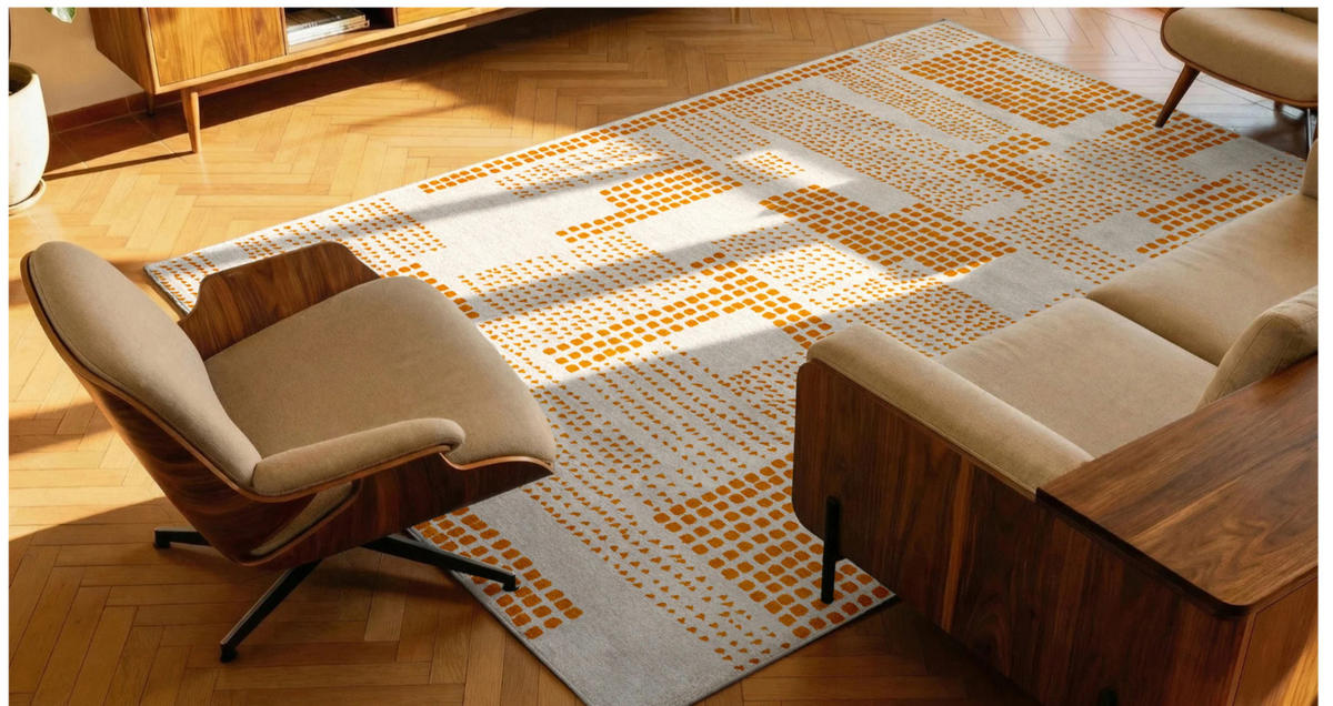 TEPPICH modern Flachgewebe TERRACE Gelb 240 x 340 cm - Gelb, Textil (240/340cm) - Novatrend