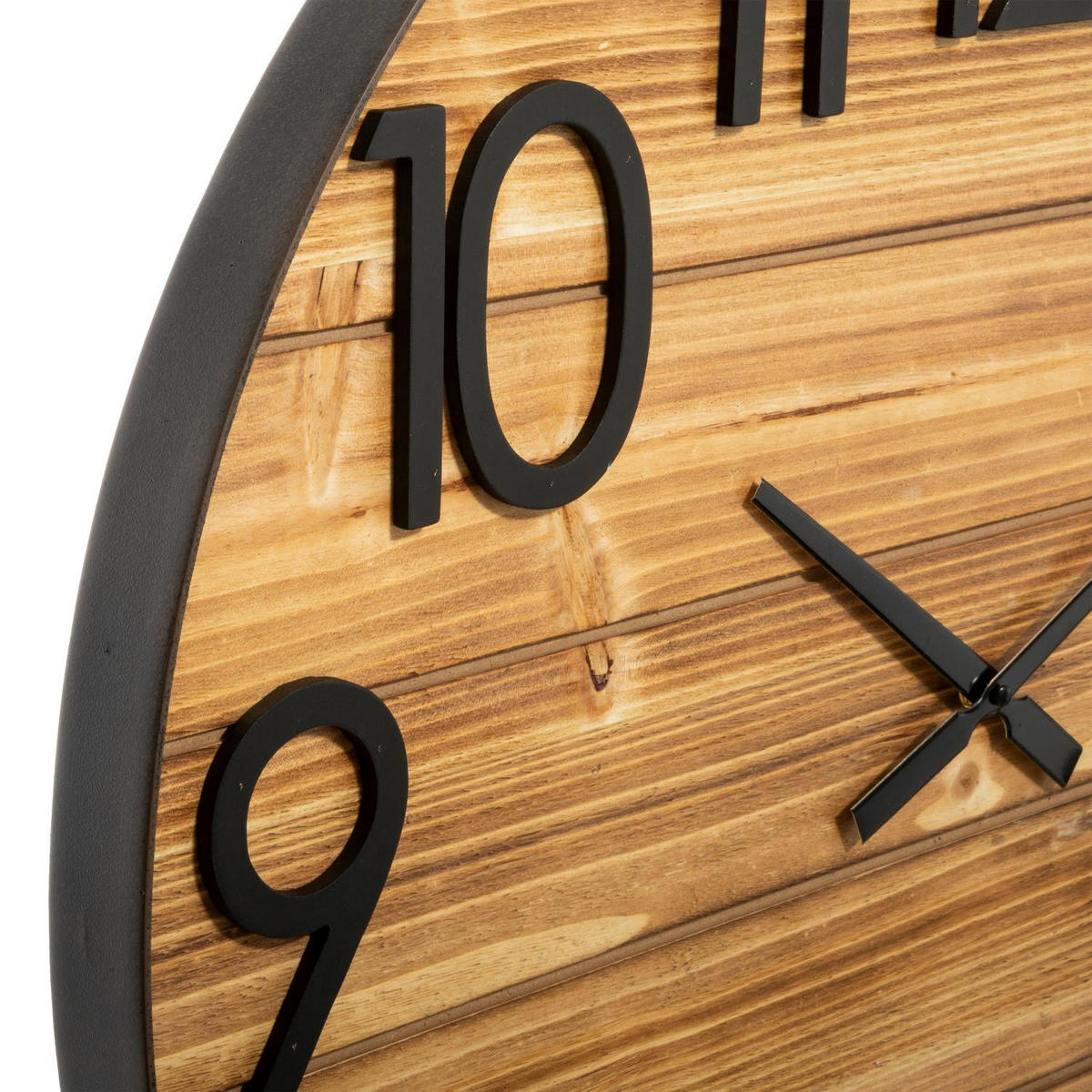 WANDUHR aus Holz Abby 70/70/4 cm - Braun, Holz (70/4/70cm) - Atmosphera Createur d´interieur