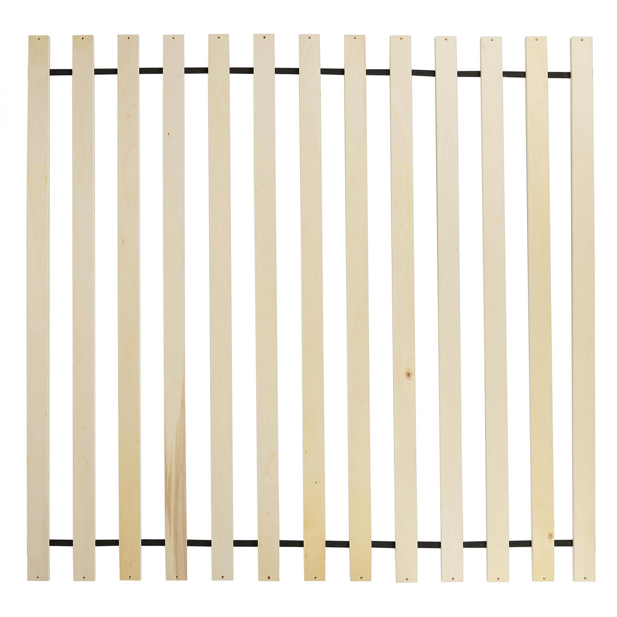 NEBESOVÁ POSTEL Dřevo 180/200 cm Světle hnědá Herliere - světle hnědá, dřevo (180/200cm) - Beliani