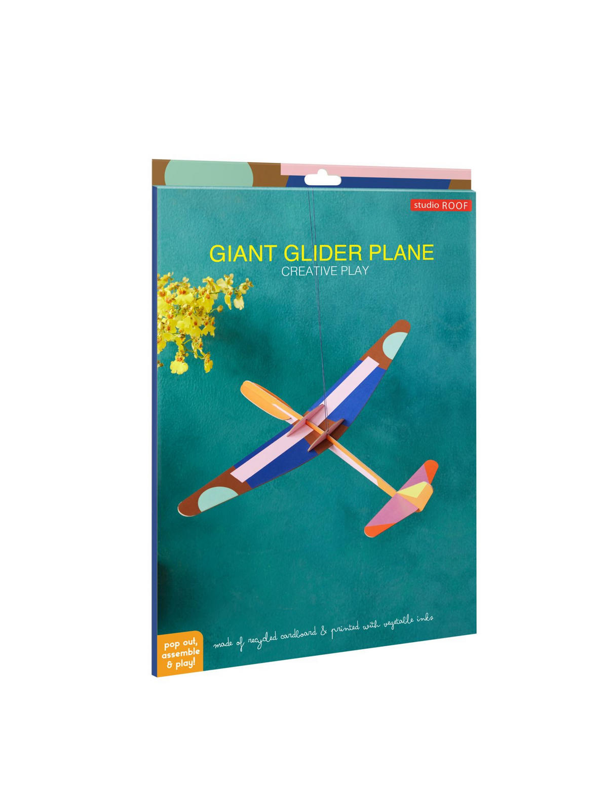 DEKOFIGUR Mobil Segelflugzeug 8/36.5 cm - Multicolor, Wellpappe (8/36.5/47cm) - KUNSTLOFT