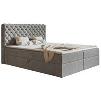 BETT Grau FOX 8 Kontinental 120x200 cm - Grau, Holz (120/200cm) - Sepro Meble