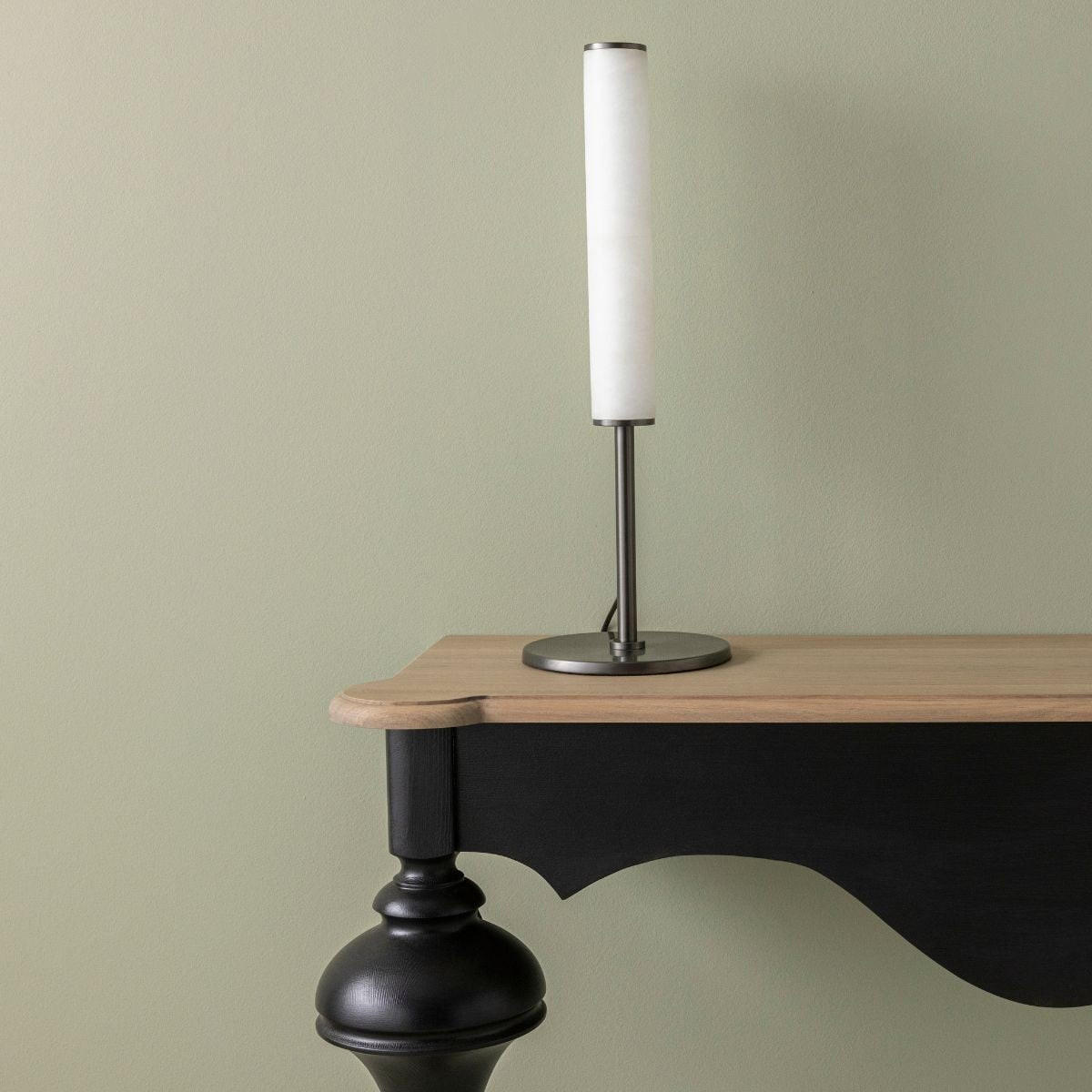 TISCHLAMPE aus alabaster und metall - montaigne 20/20/59 cm - Schwarz, Metall (18/20/59cm) - Signature
