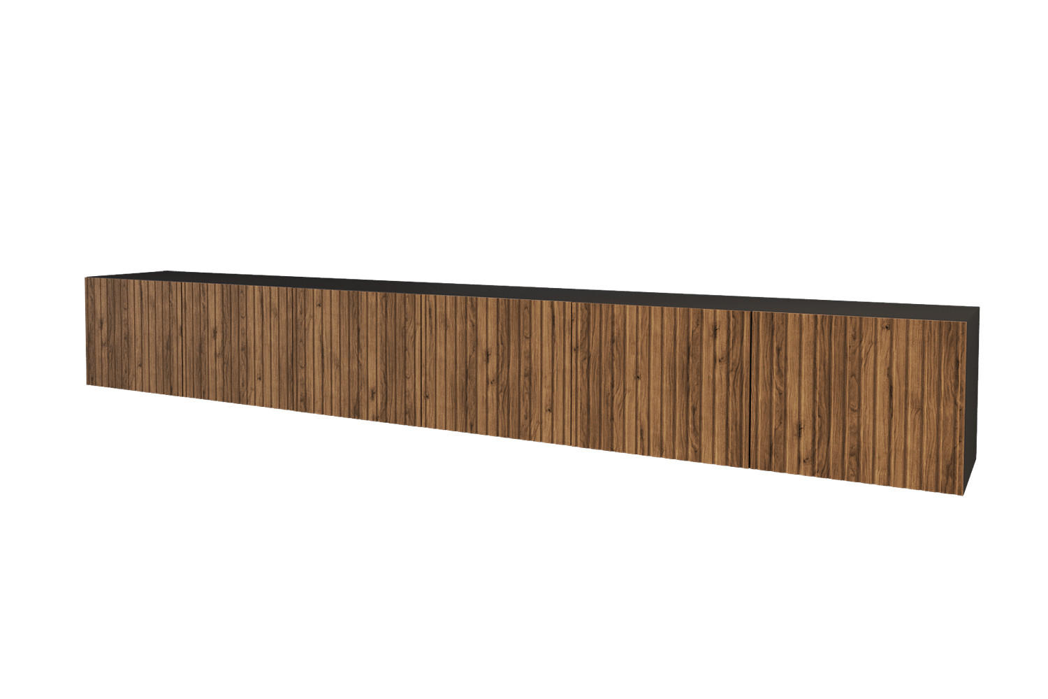 ALTDECOR NÍZKÁ komoda KITO-W 3x100x40x40 cm – černá / Katania
